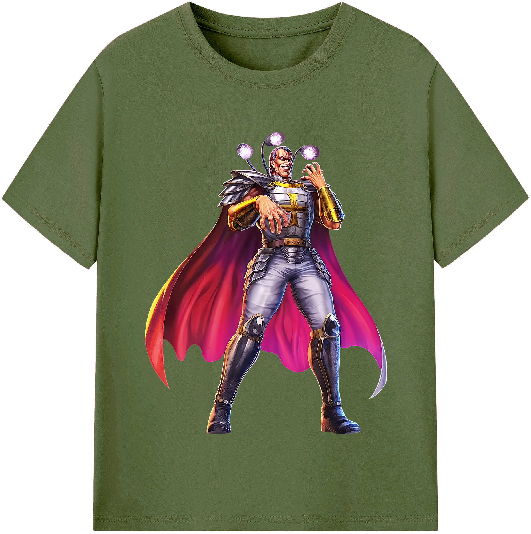 （画像用） 北斗の拳 Fist of the North Star 綿100％半袖Tシャツ（フロントプリント）